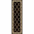Mayberry Rug 2 ft. 2 in. x 7 ft. 7 in. Hearthside Midnight Trail Black Runner Rug HS6483 2X8